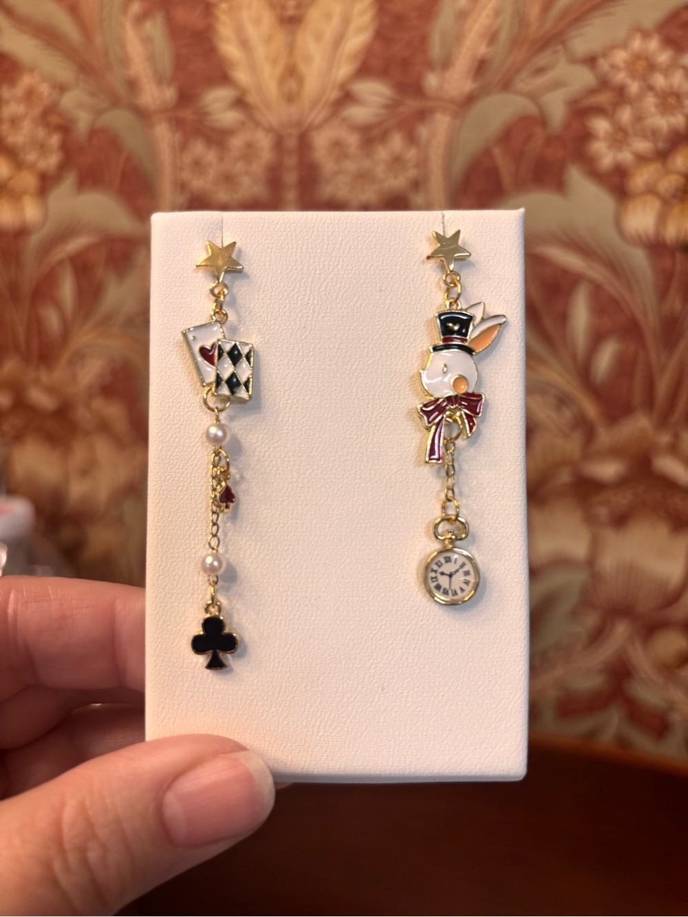 New Alice In wonderland earrings